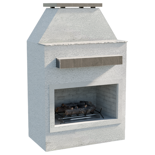 Cal Flame Laredo – Modern Outdoor Gas Fireplace w/ Mantel - manufacturer product image