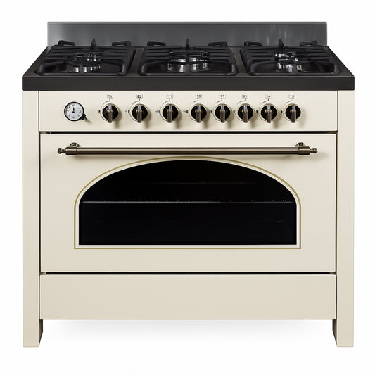 Velori Atelier Series™ – 90cm Pro Gas Range (Heritage Arch Window)