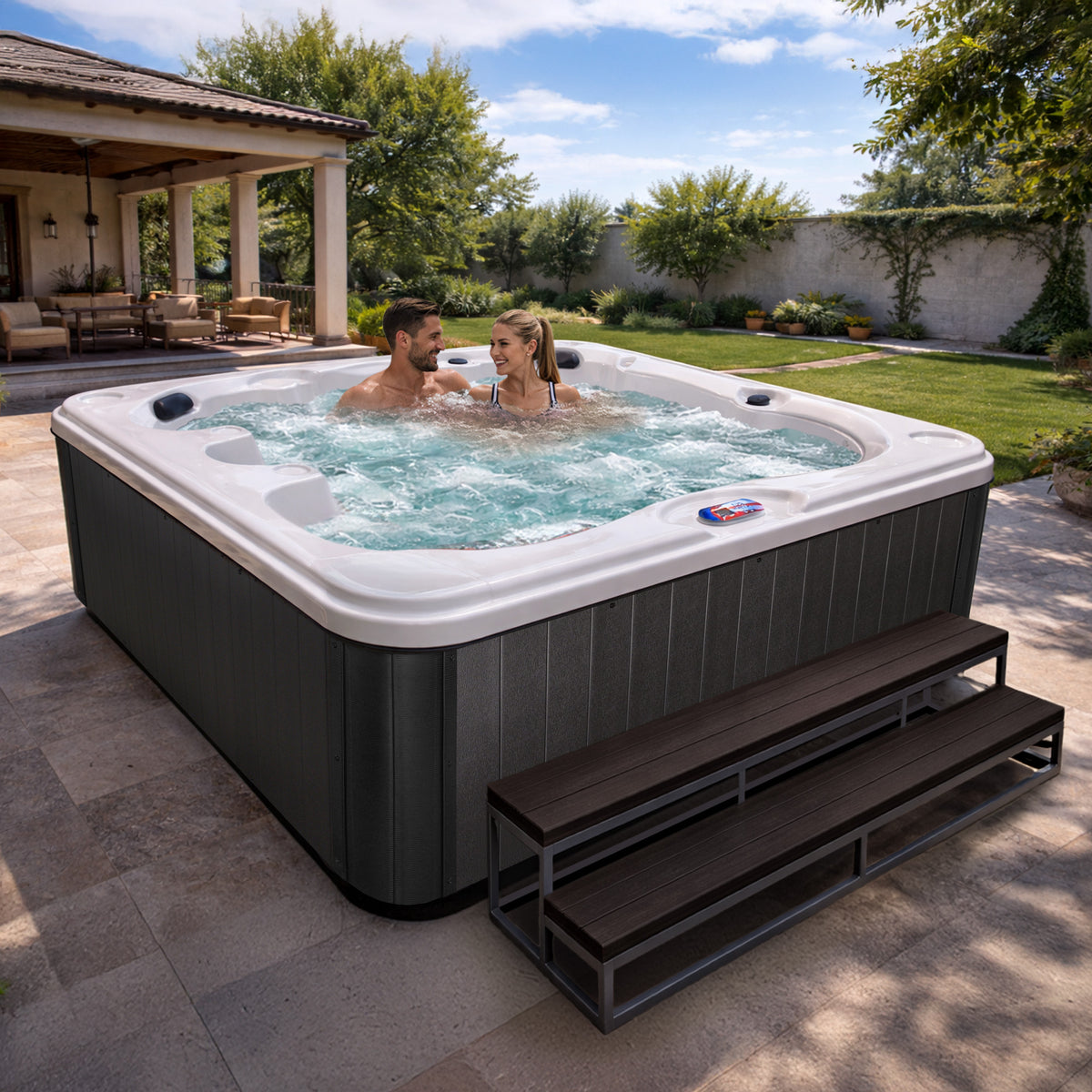 American Spas AMZ740B Bench Hot Tub - manufacturer product image