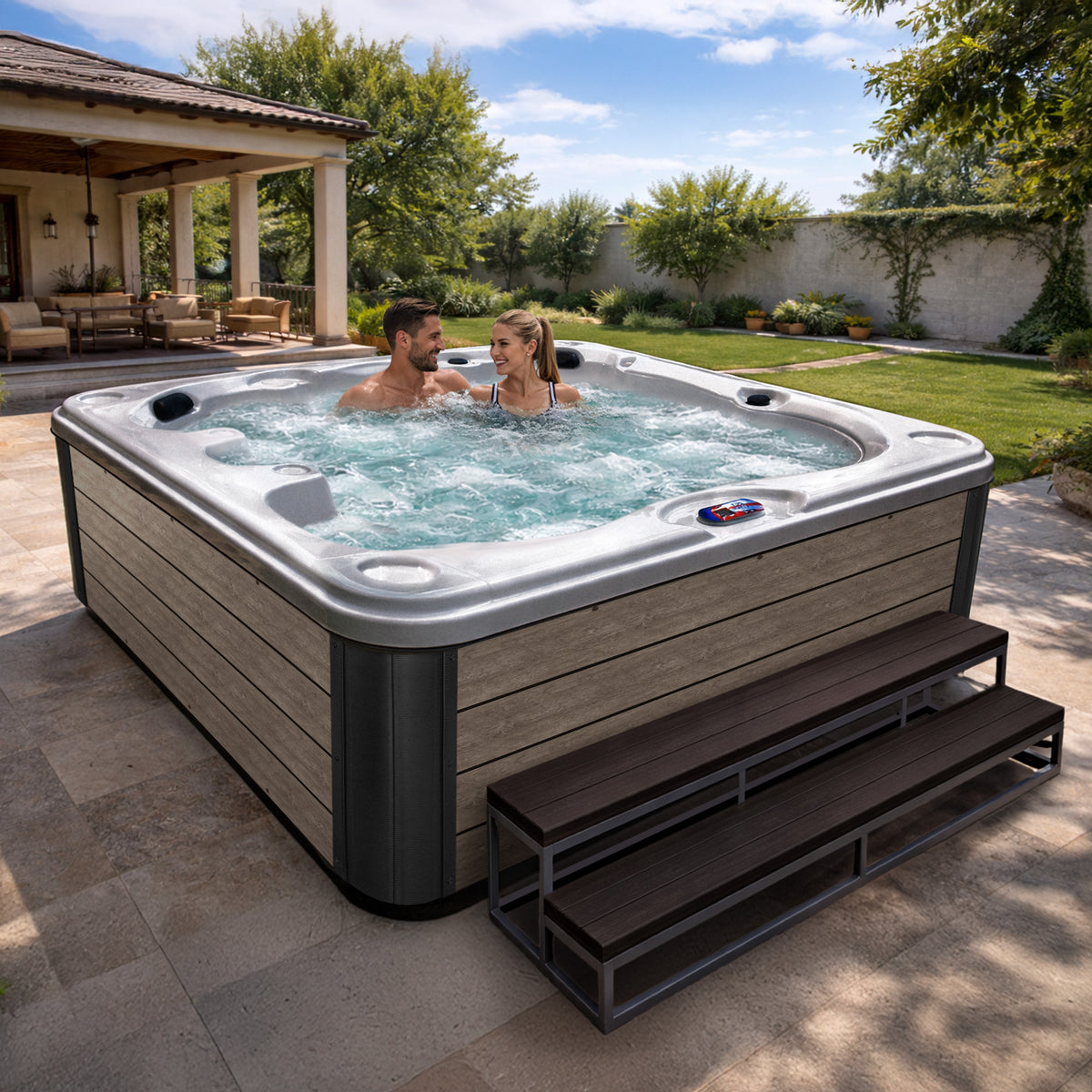 American Spas AMZ740B Bench Hot Tub - manufacturer product image