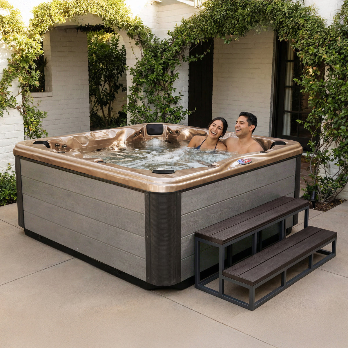 American Spas AMZ745B Bench Hot Tub - manufacturer product image