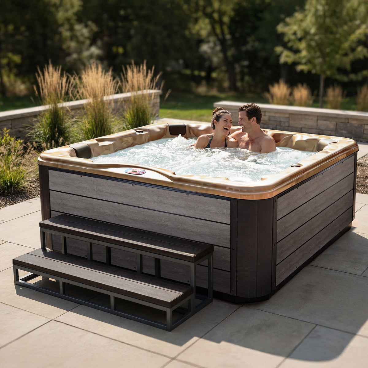 American Spas AMZ745L Lounger Hot Tub - manufacturer product image