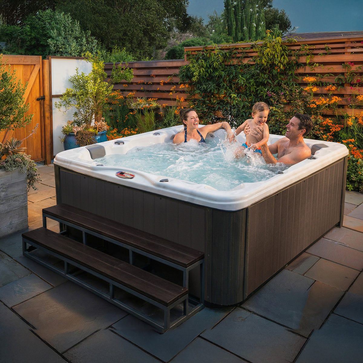 American Spas AMZ756L Lounger Hot Tub - manufacturer product image