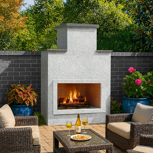 Cal Flame INDIO - Contemporary Outdoor Gas Fireplace - manufacturer product image