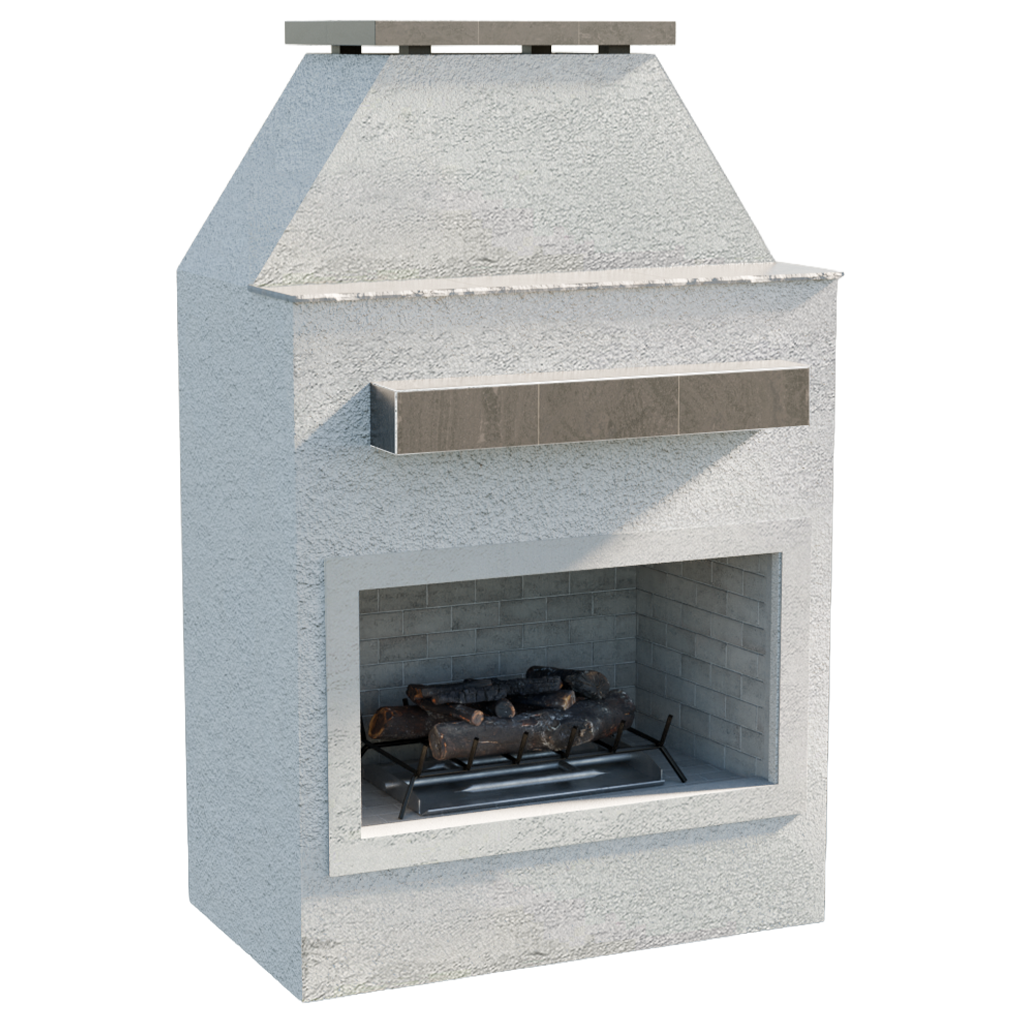 Cal Flame Laredo – Modern Outdoor Gas Fireplace w/ Mantel - manufacturer product image
