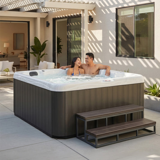 American Spas AMZ618L Lounger Hot Tub - manufacturer product image