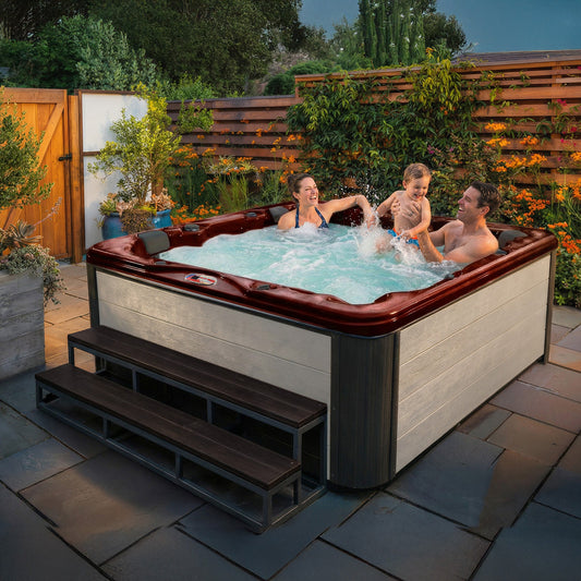 American Spas AMZ772L Lounger Hot Tub - manufacturer product image
