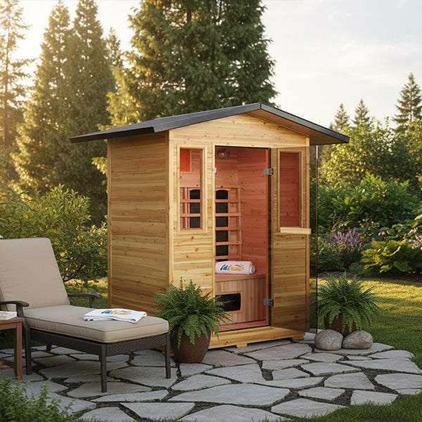 Cal Saunas Solara-Outdoor 3 Person Infrared Sauna - manufacturer product image