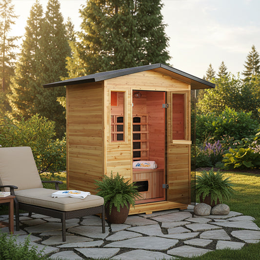 Cal Saunas Solara-Outdoor 3 Person Infrared Sauna - manufacturer product image