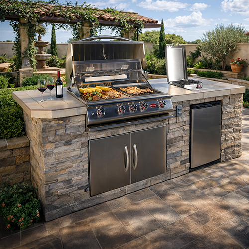 Cal Flame Baja Q Outdoor Kitchen Island - manufacturer product image
