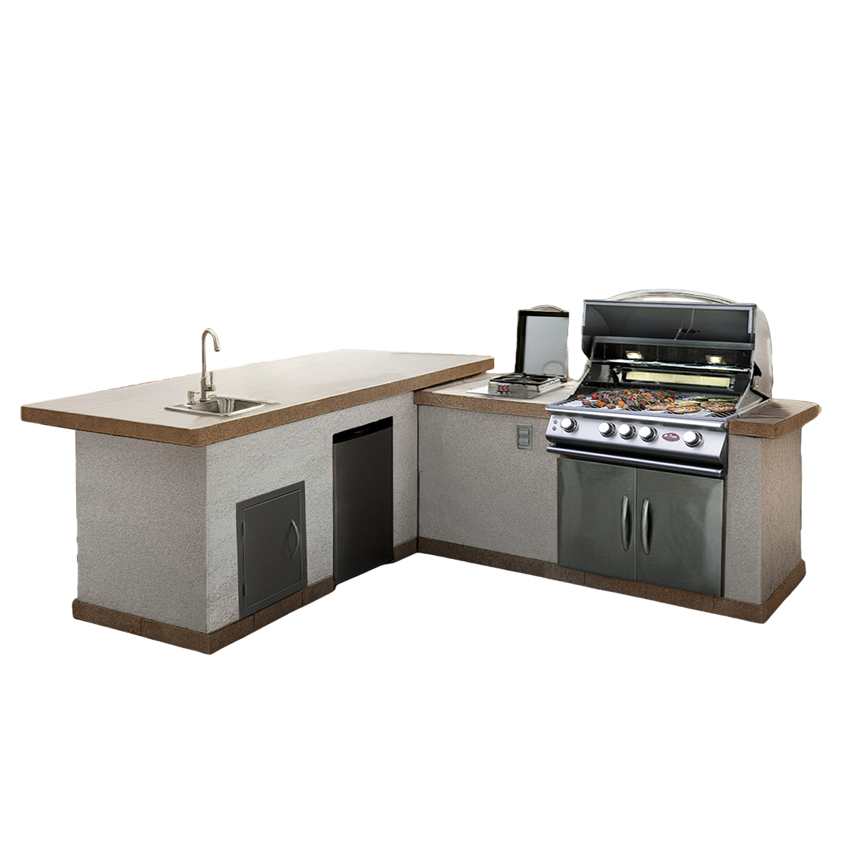 Cal Flame Carmel Q Outdoor Kitchen Island - manufacturer product image