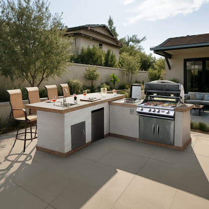 Cal Flame Carmel Q Outdoor Kitchen Island - manufacturer product image