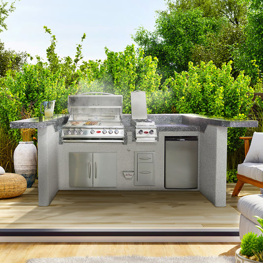 Cal Flame La Jolla Q Outdoor Kitchen Island - manufacturer product image