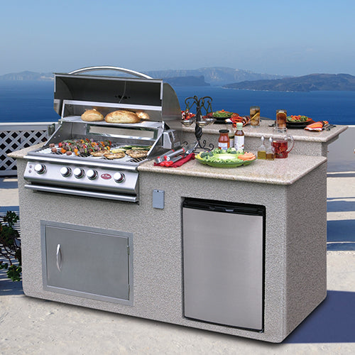 Cal Flame Tropical Q Outdoor Kitchen Island - manufacturer product image