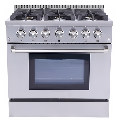 Velori Atelier Series™ – 6 Burner Stainless Gas Range & Oven