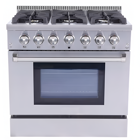 Velori Atelier Series™ – 6 Burner Stainless Gas Range & Oven